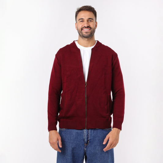 Men’s Zip-Up Knit Sweater