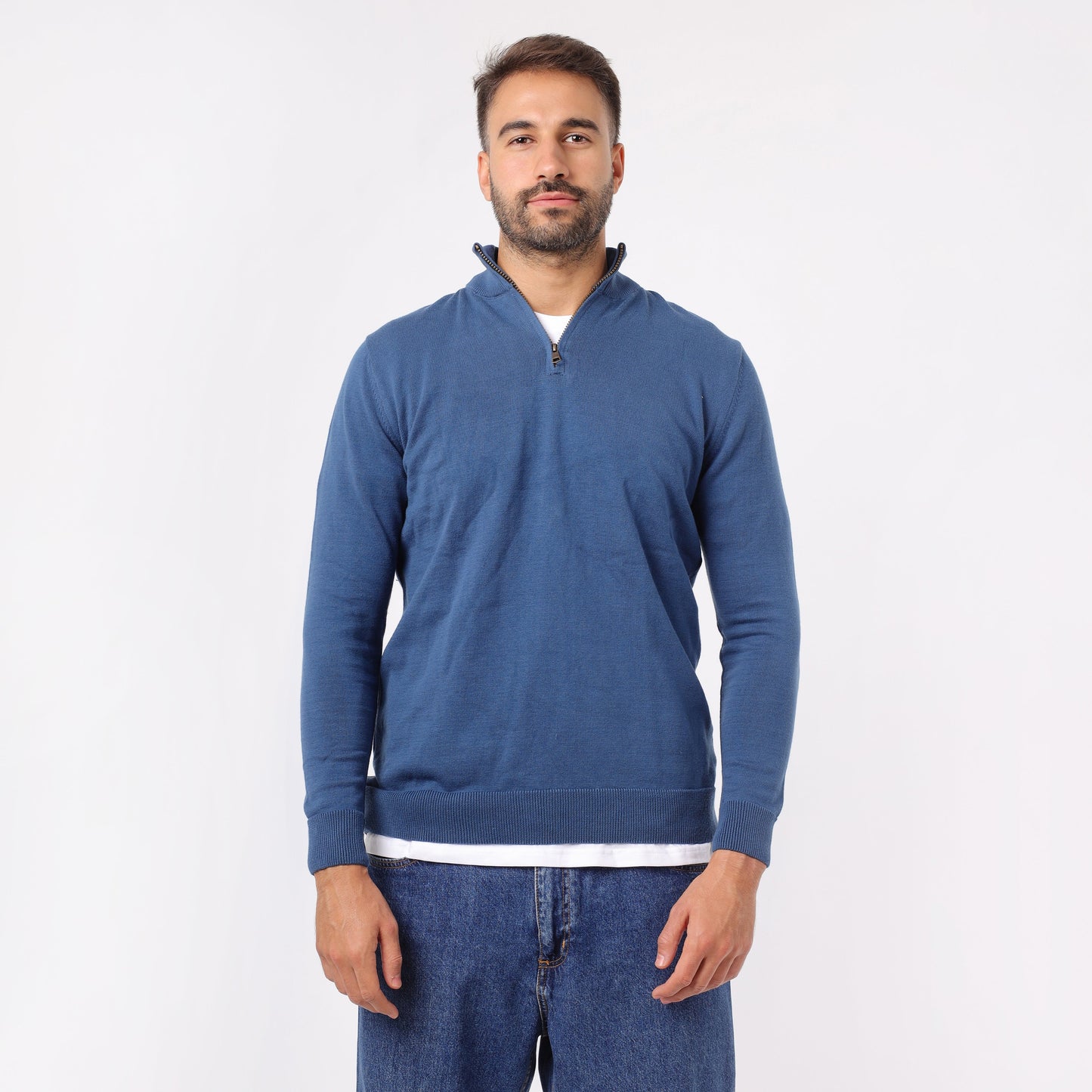 Men's Half Zip Knit Sweater