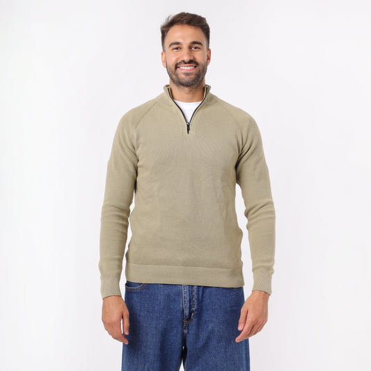 Men's Half Zip Knit Sweater