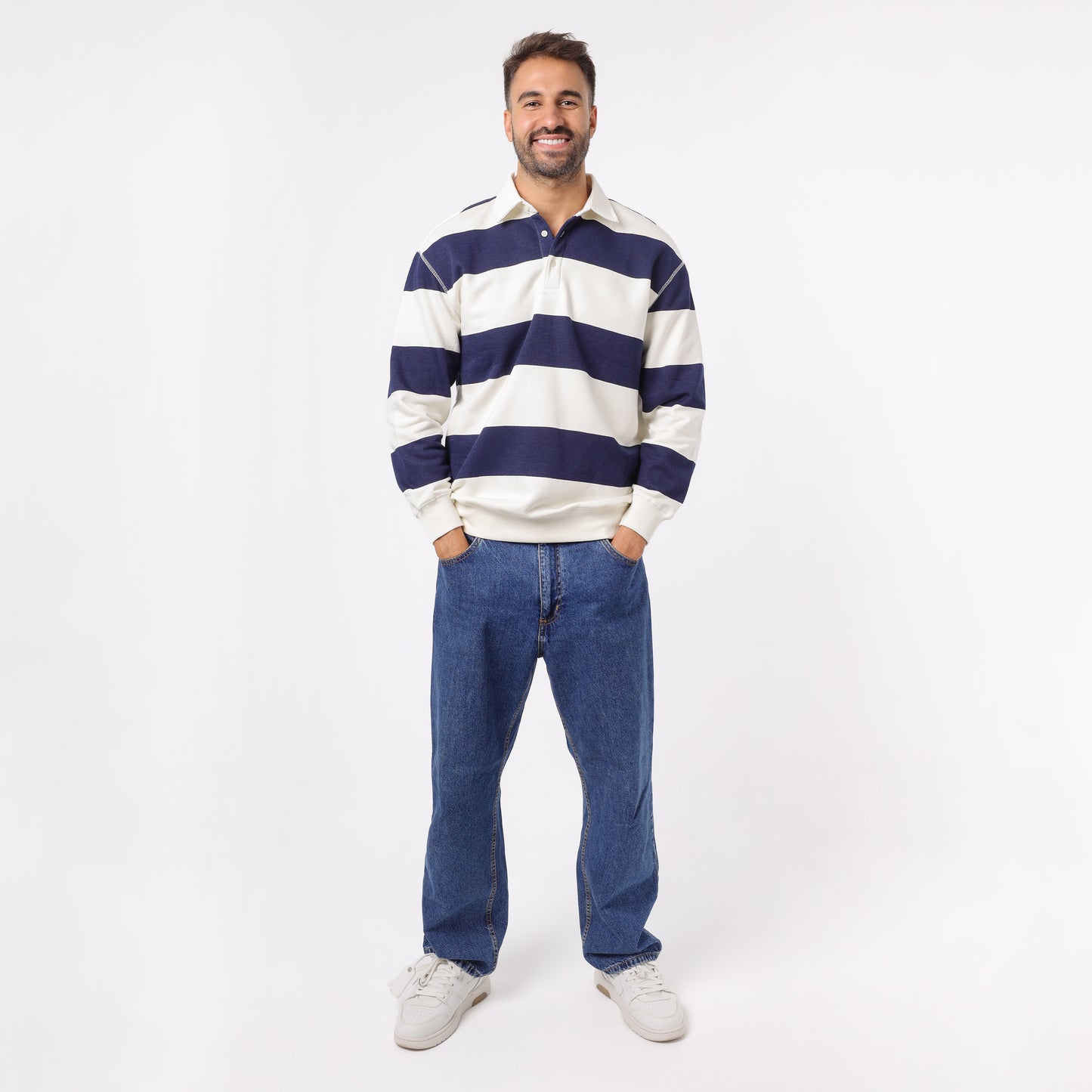 Men’s Thick Polo Neck Sweatshirt