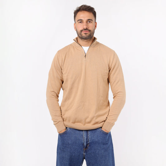 Mens Half-Zip Knit Sweater