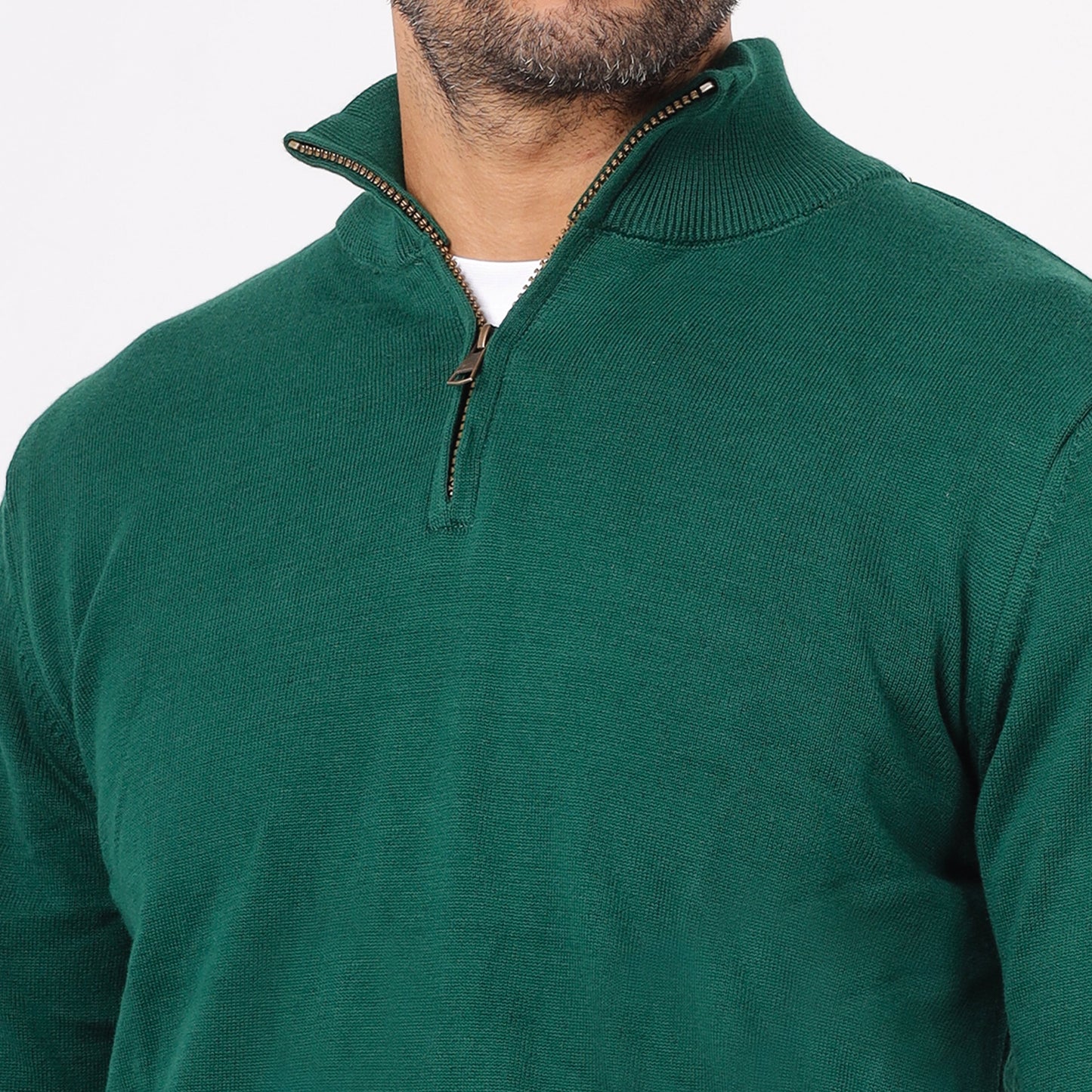 Mens Half-Zip Knit Sweater