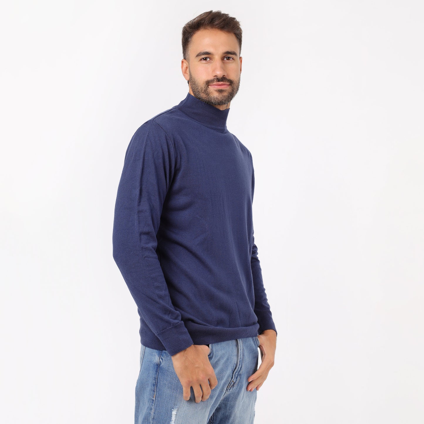 Men's Turtleneck Knit Sweater