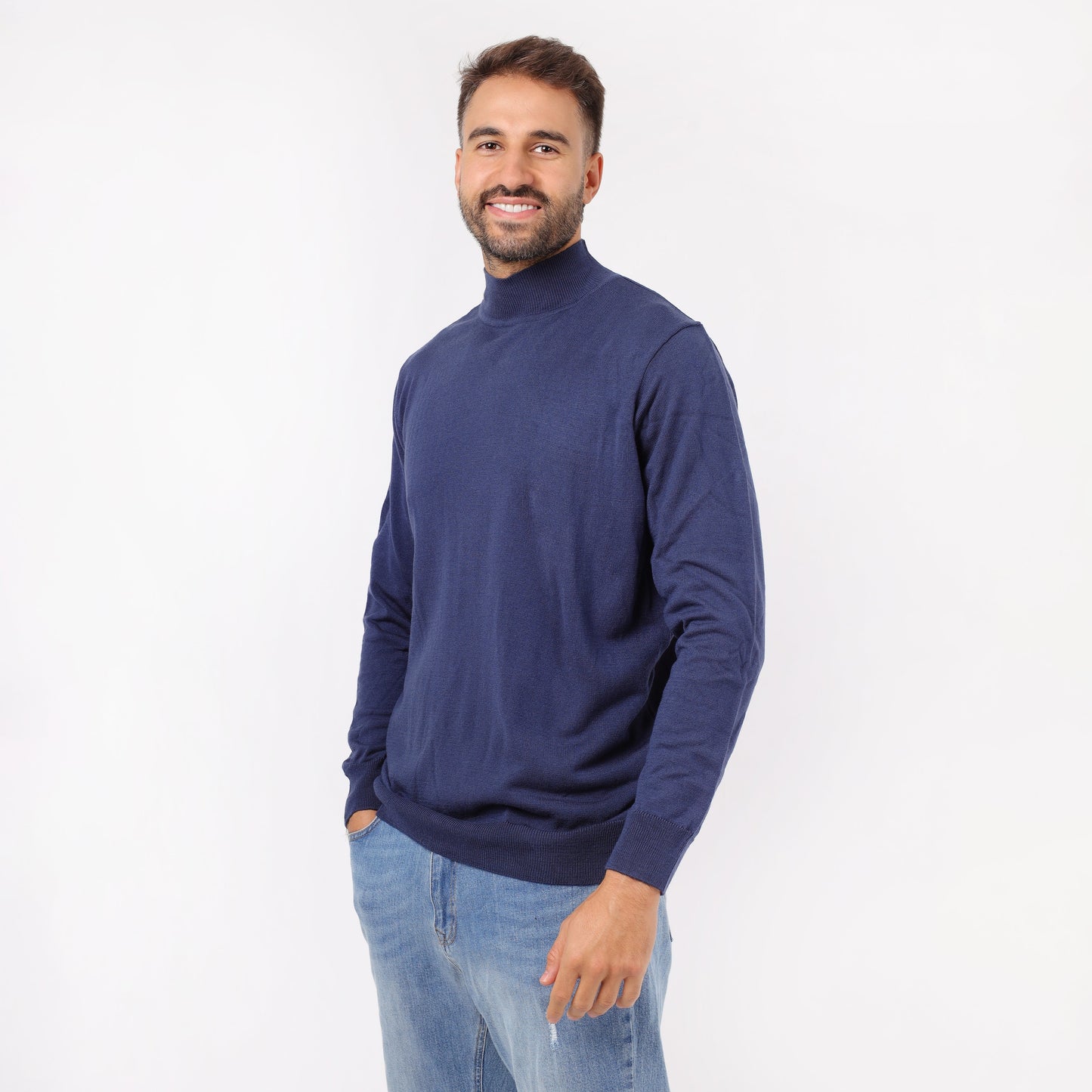 Men's Turtleneck Knit Sweater