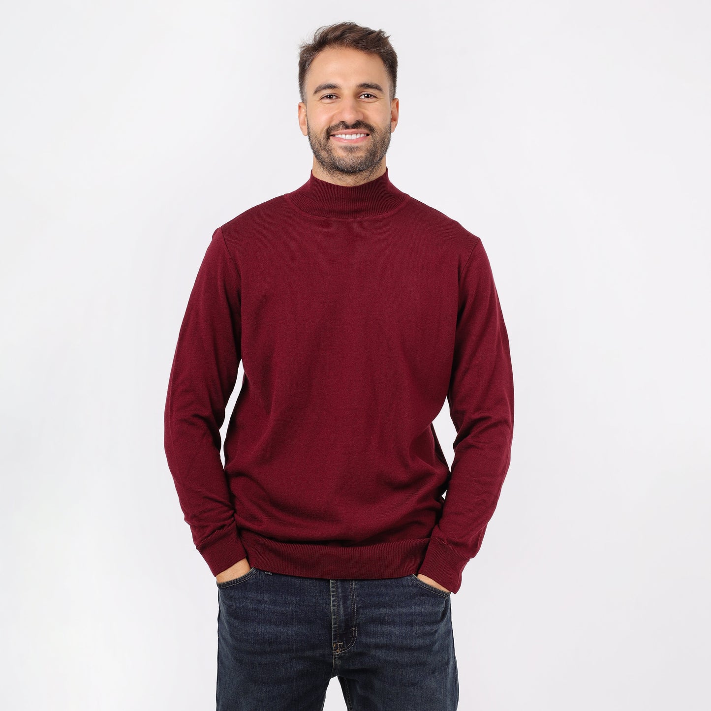 Men's Turtleneck Knit Sweater