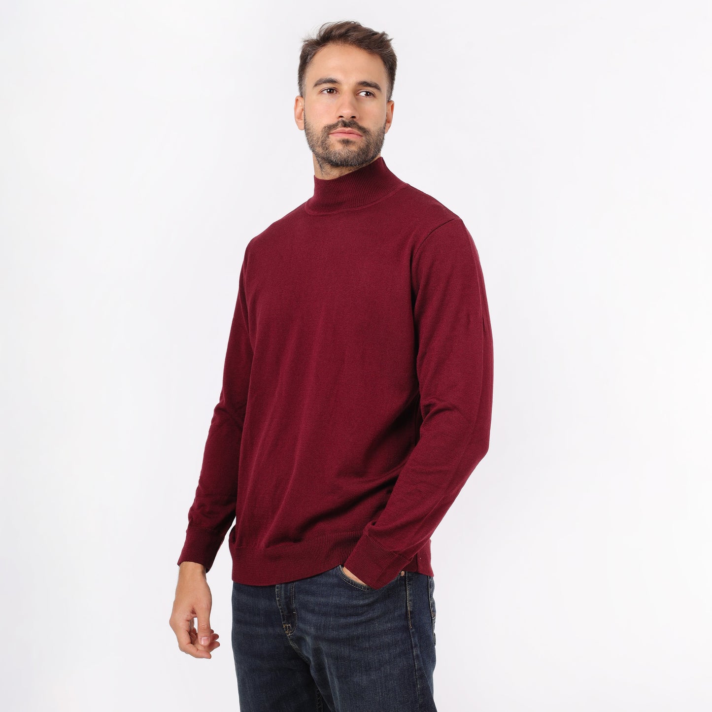Men's Turtleneck Knit Sweater
