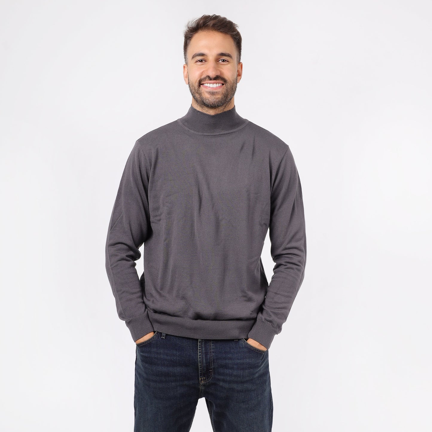 Men's Turtleneck Knit Sweater