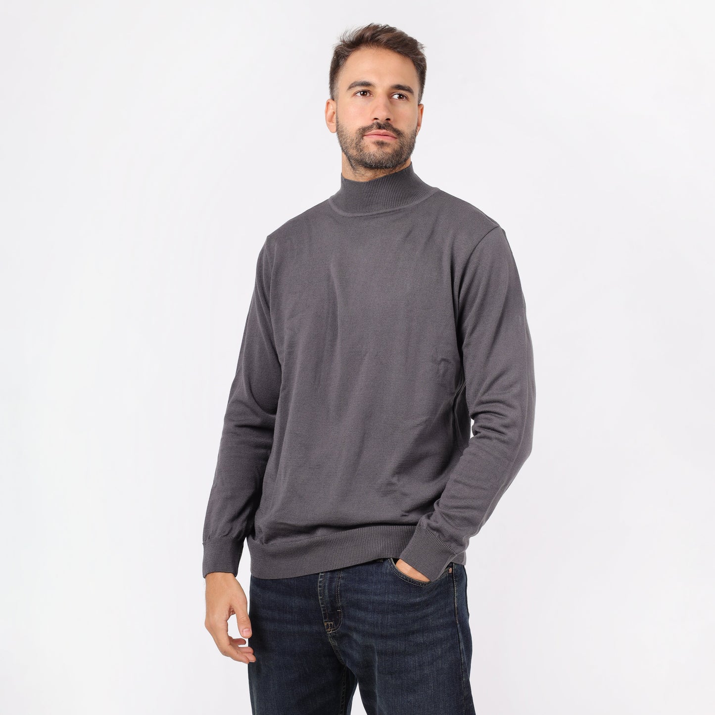 Men's Turtleneck Knit Sweater