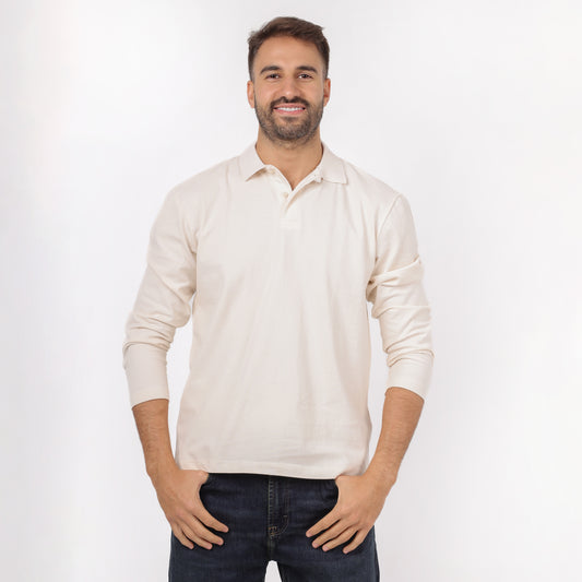 Men’s Cotton Long Sleeves Polo Shirt