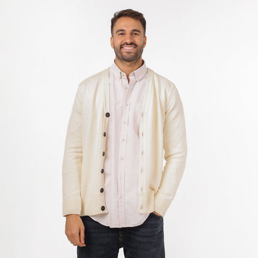 Men's Button-Up Knit Sweater