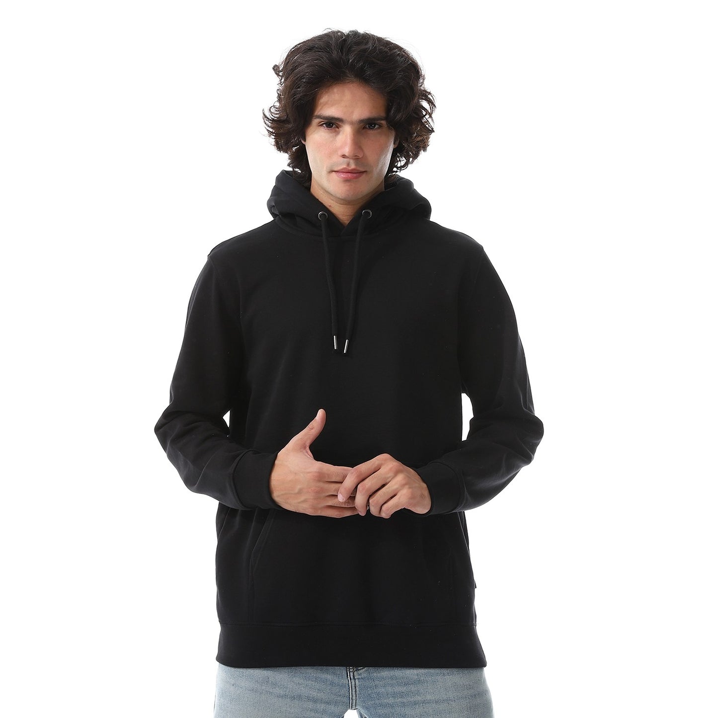 Men's Melton Plain Hoodie
