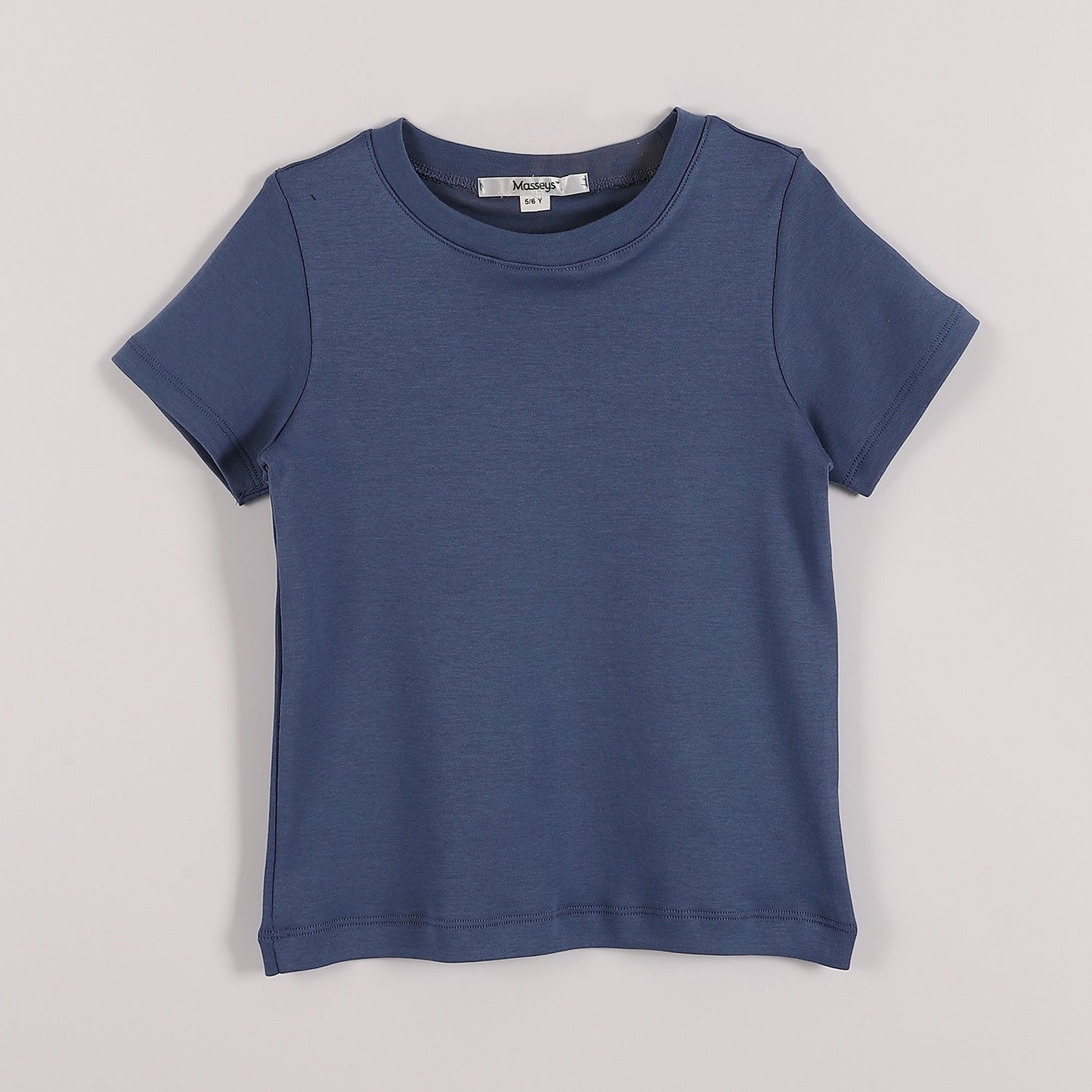 Boys Cotton Plain T-Shirt