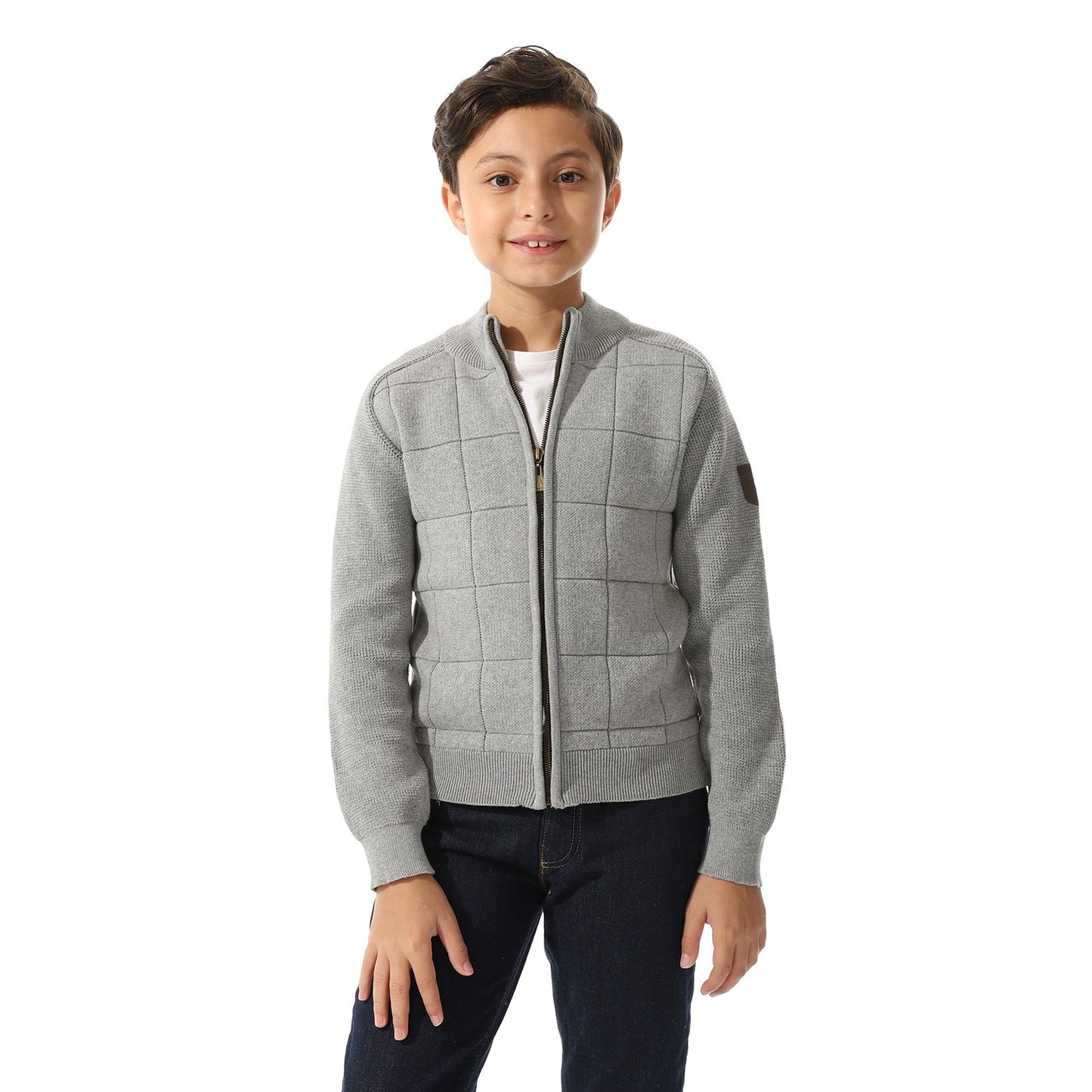 Boys Zipper-Knit Jacket