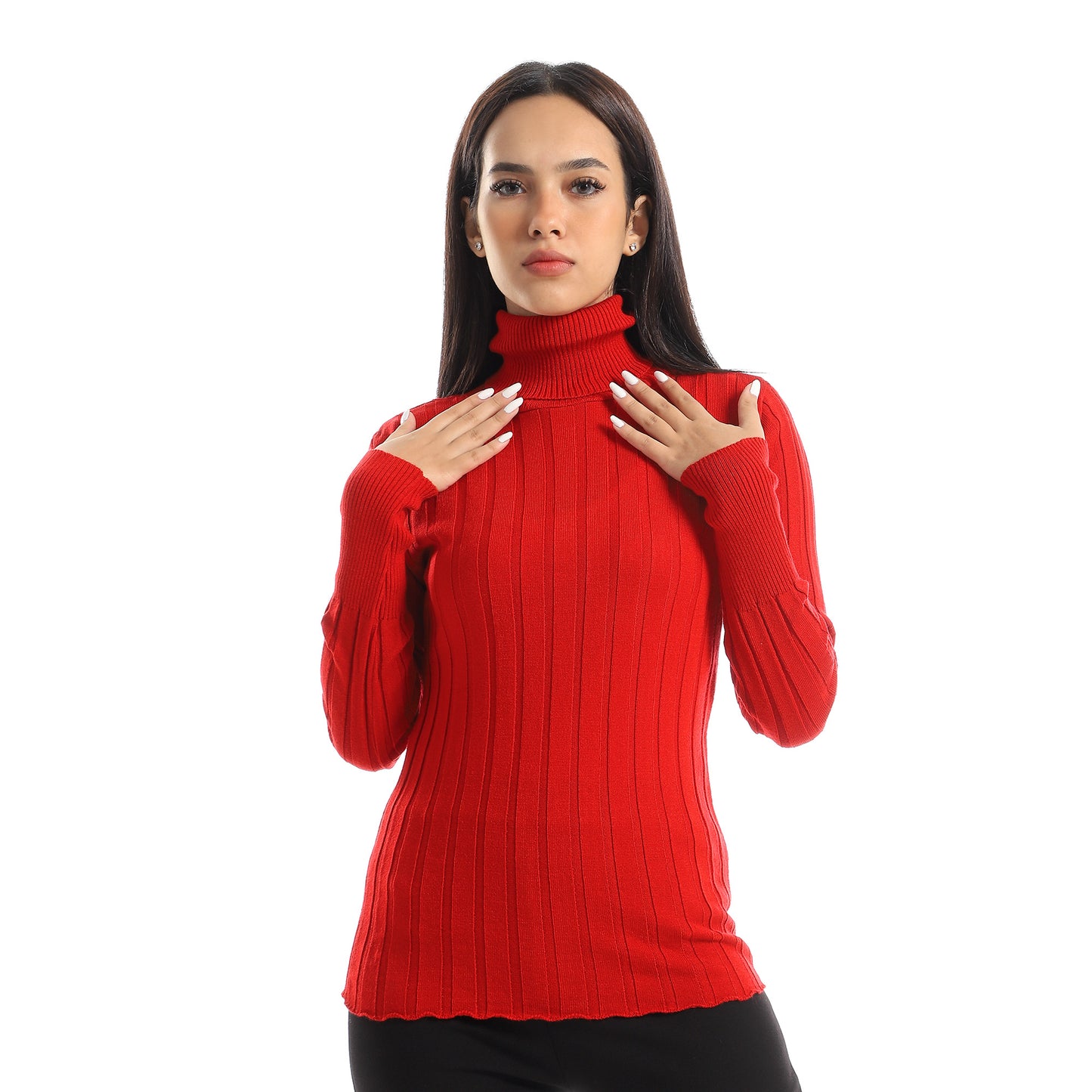 Women’s High Neck Knit Sweater
