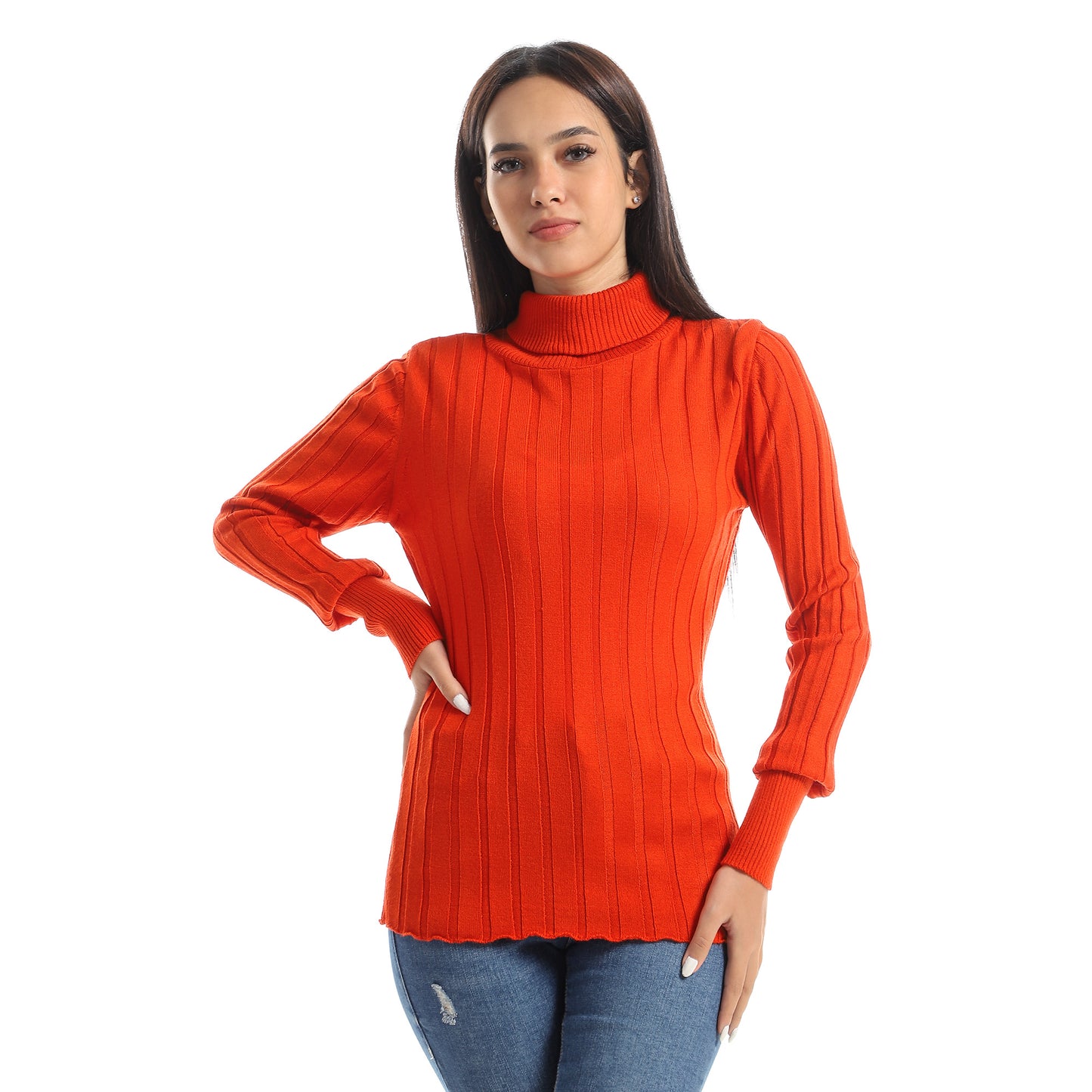 Women’s High Neck Knit Sweater
