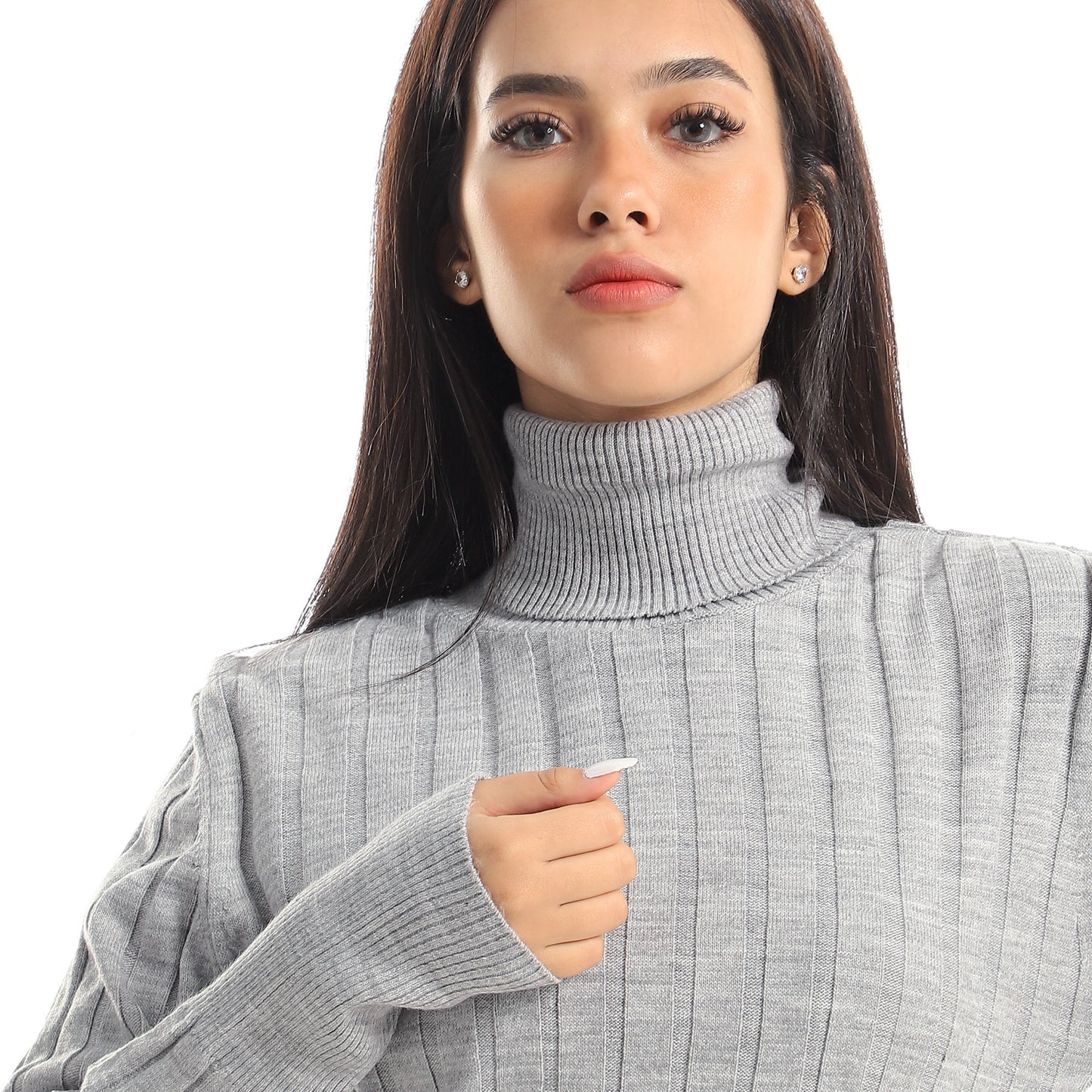 Women’s High Neck Knit Sweater