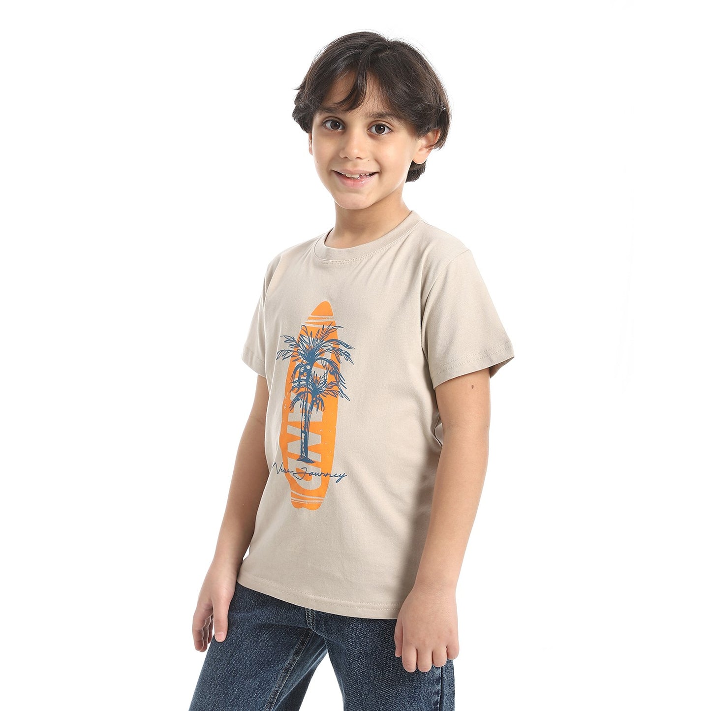 Boys Cotton Printed T-Shirt