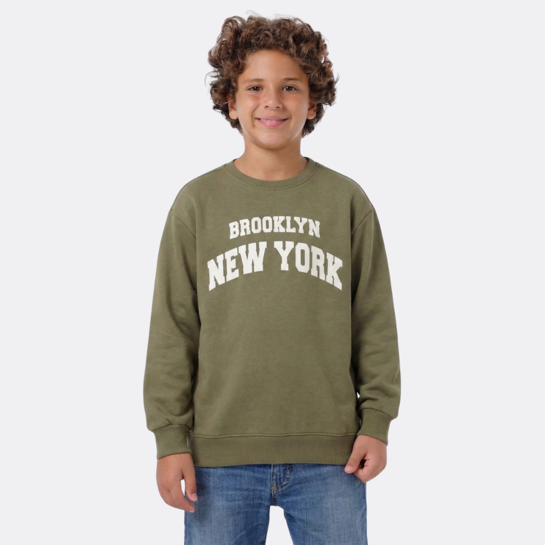 Boys Melton Printed Sweatshirt