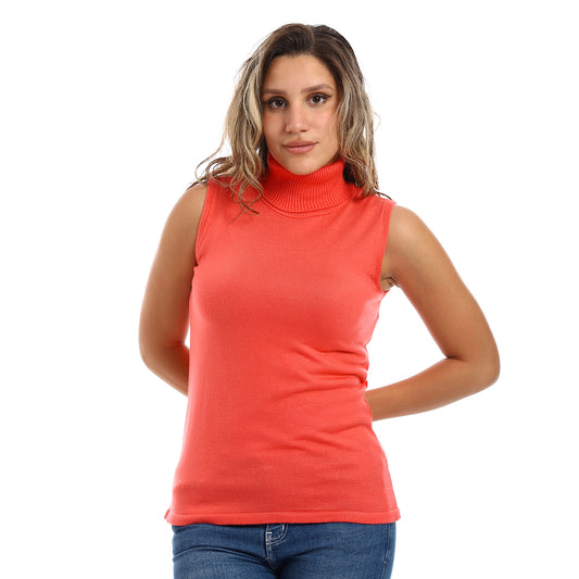 Women's Sleeveless Turtle Neck Pullover