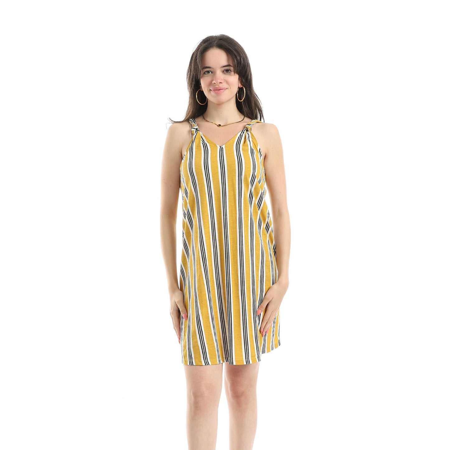 Women's Striped Sleeping Dress