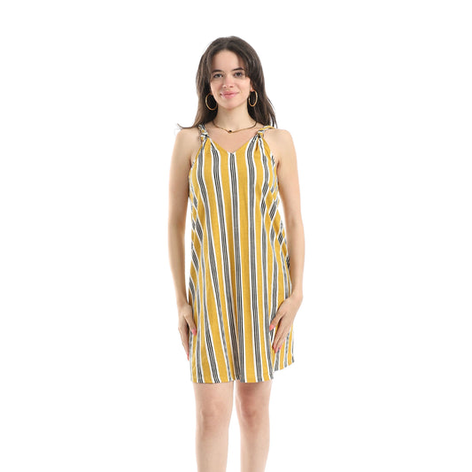 Women's Striped Sleeping Dress