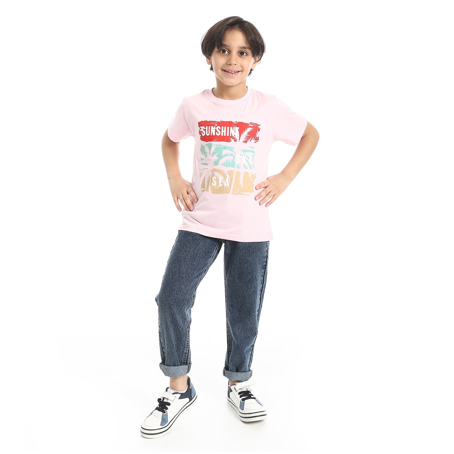 Boys Cotton Printed T-Shirt
