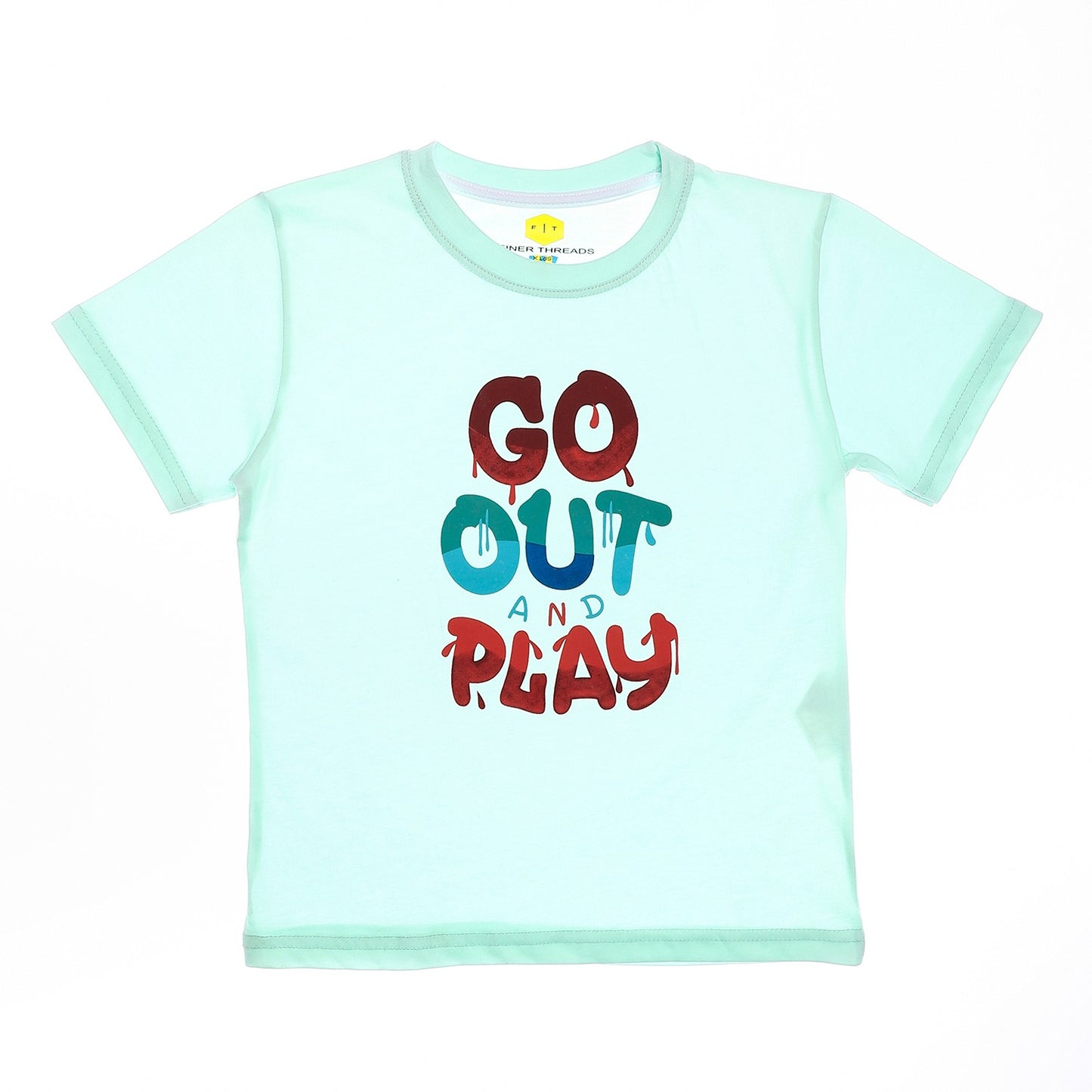 Boys Cotton Round Neck Printed T-Shirt