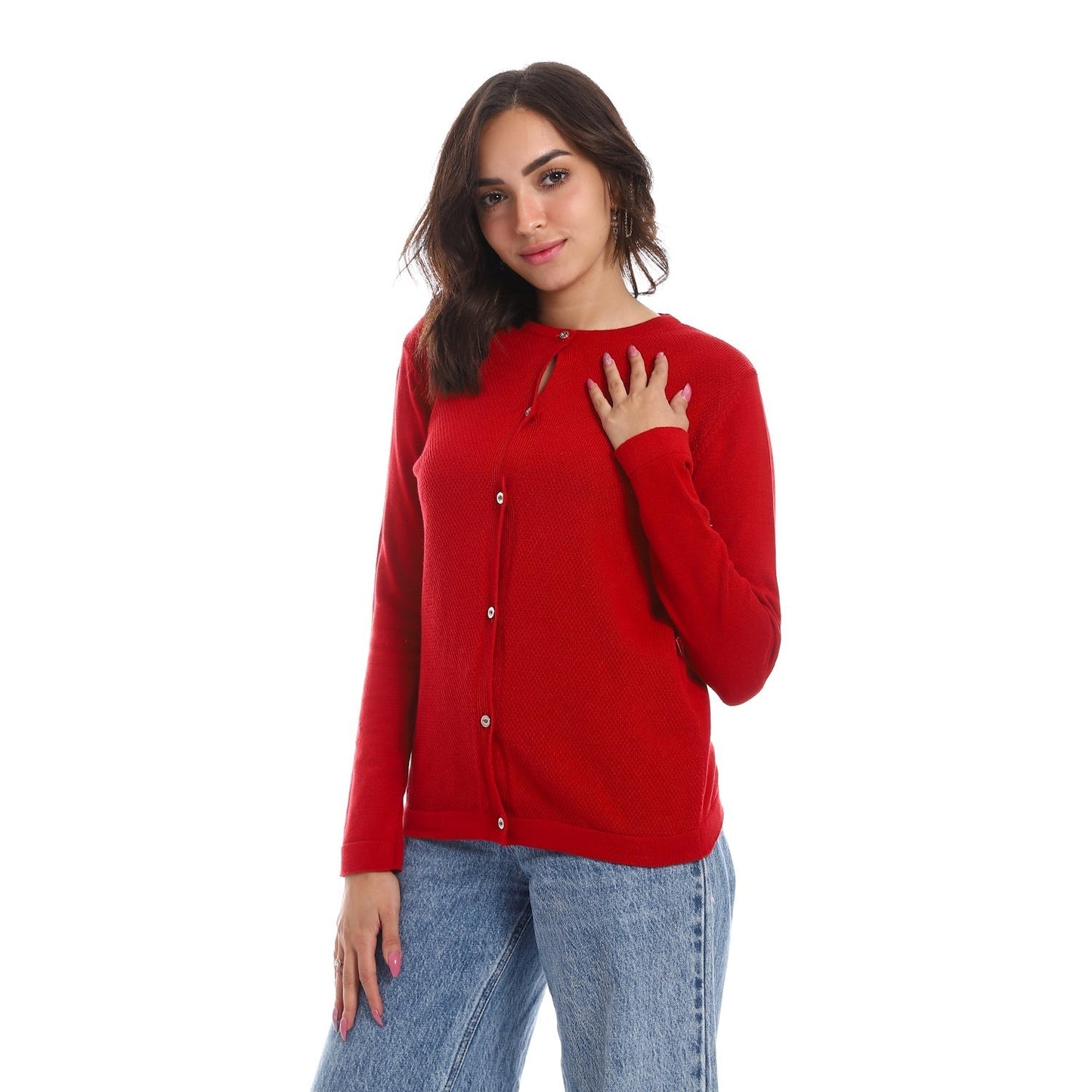 PULLOVER JACKET WITH BUTTONS