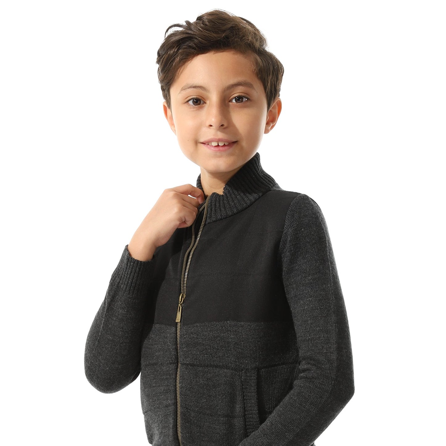 Boys Zipper-Knit Jacket