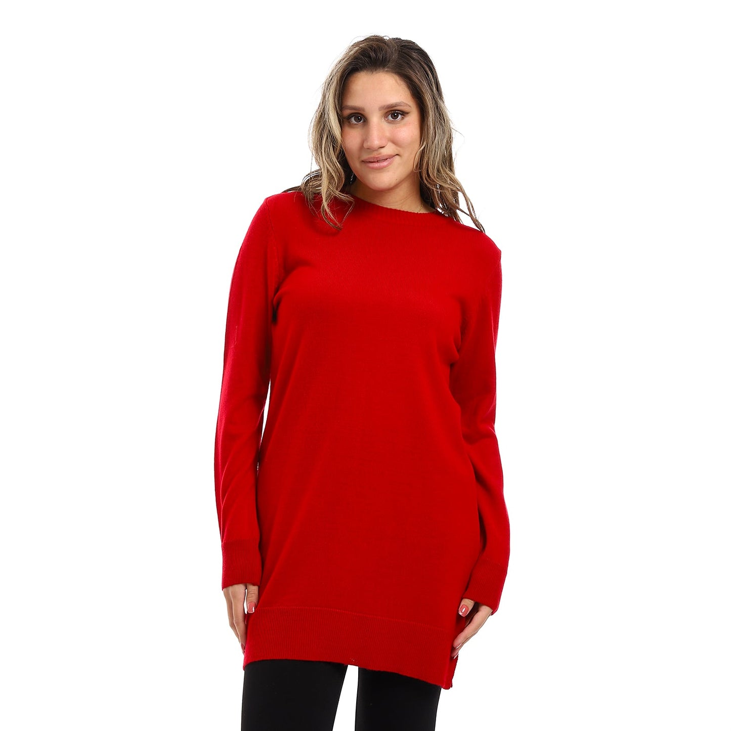 Women's Crew Neck Plain Pullover