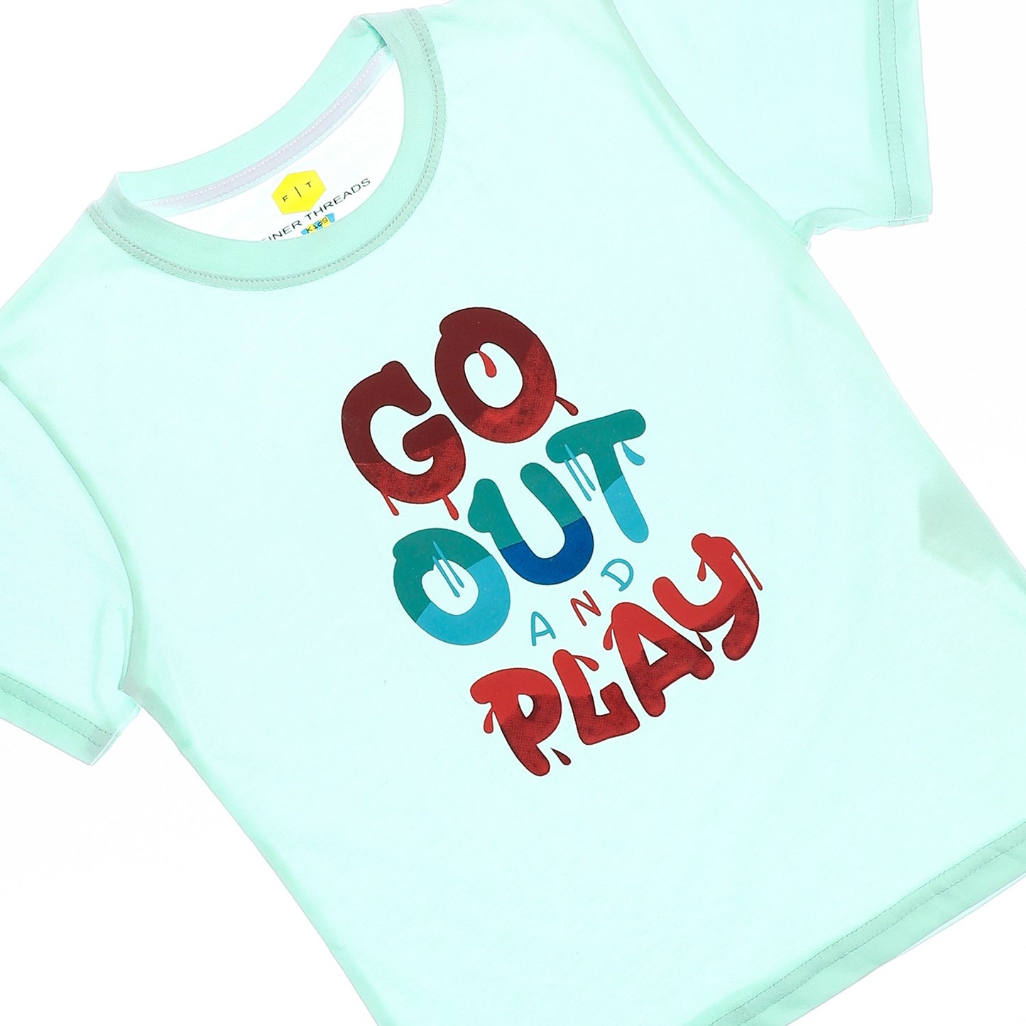 Boys Cotton Round Neck Printed T-Shirt