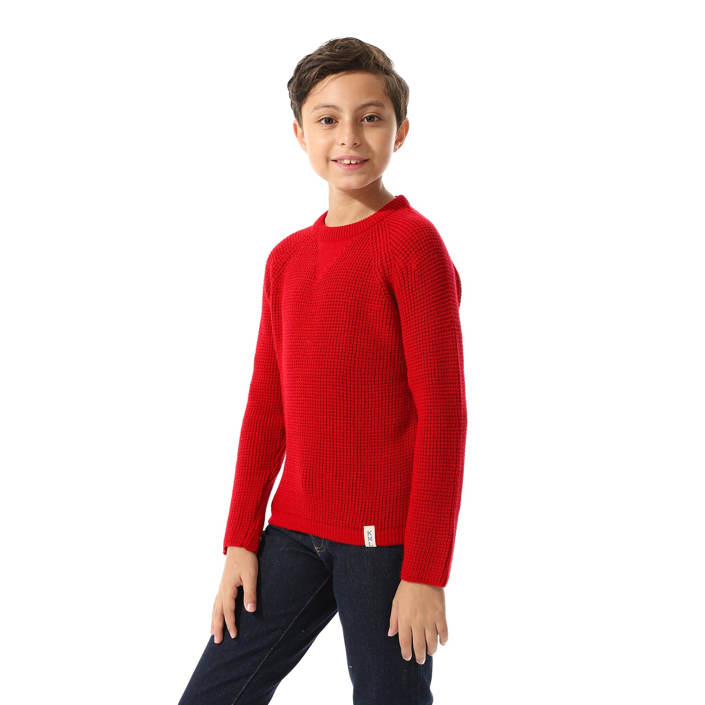 Boys Knit Crew Neck Pullover