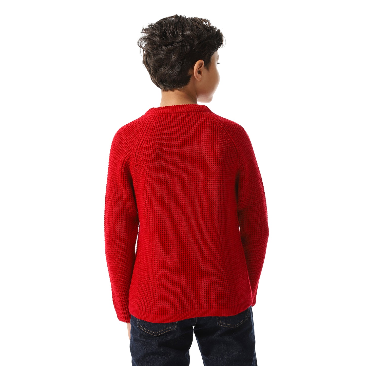 Boys Knit Crew Neck Pullover