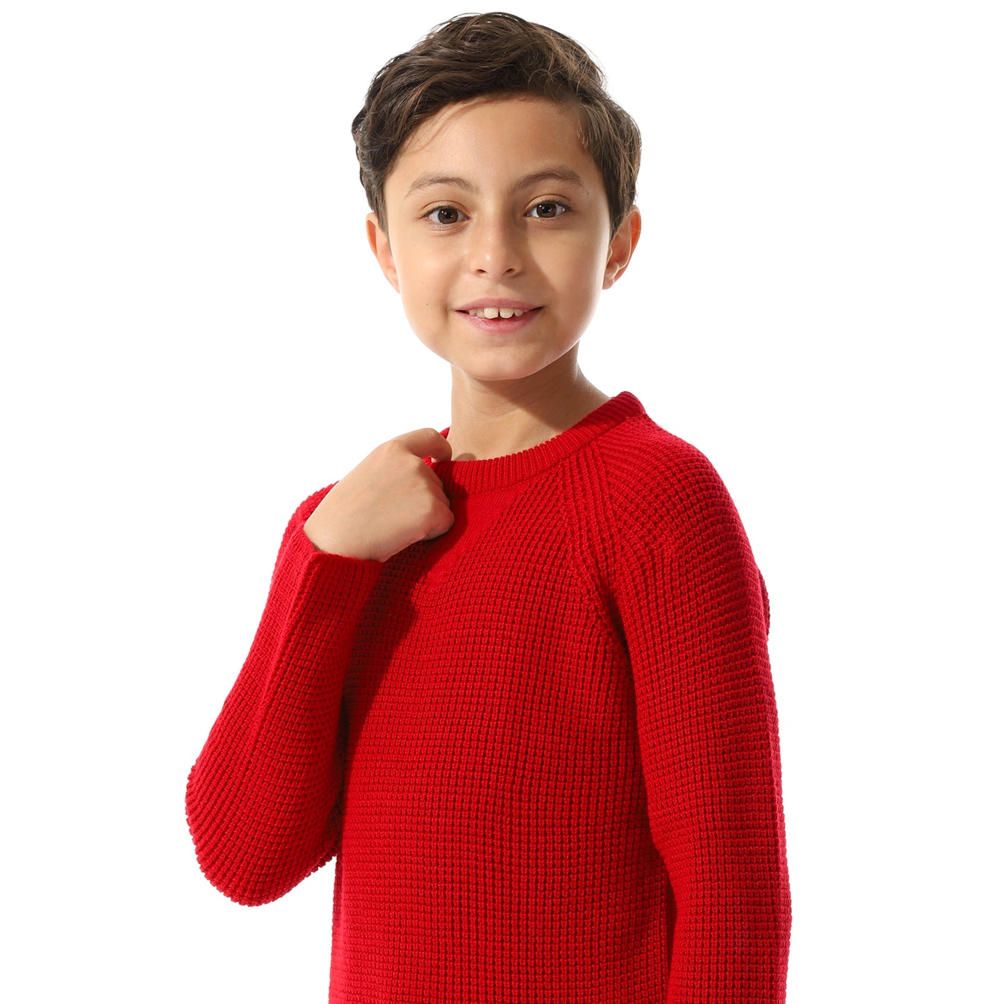 Boys Knit Crew Neck Pullover