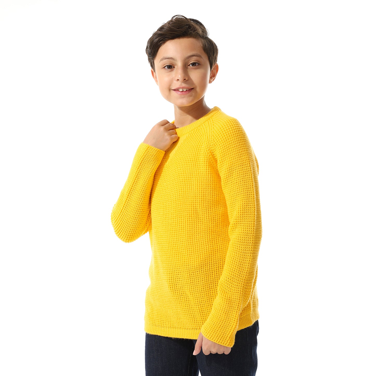 Boys Knit Crew Neck Pullover
