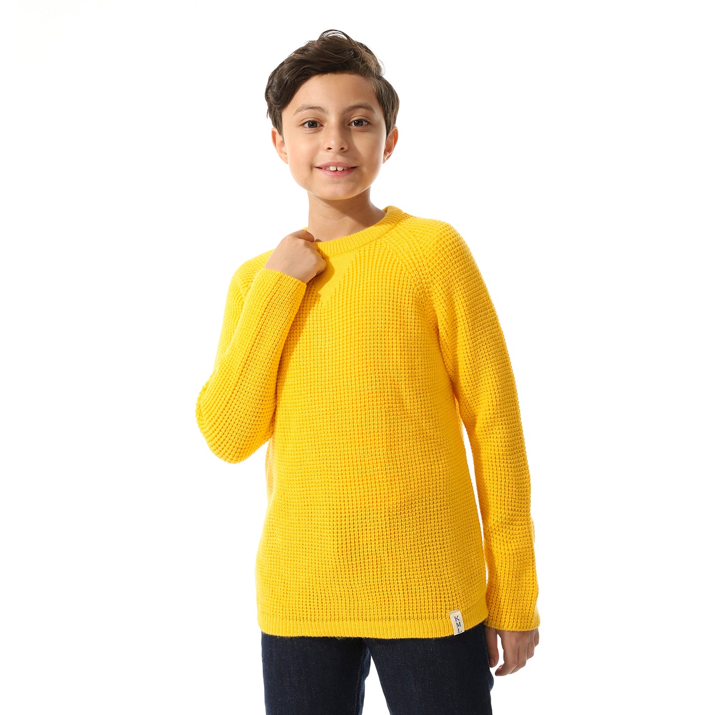 Boys Knit Crew Neck Pullover