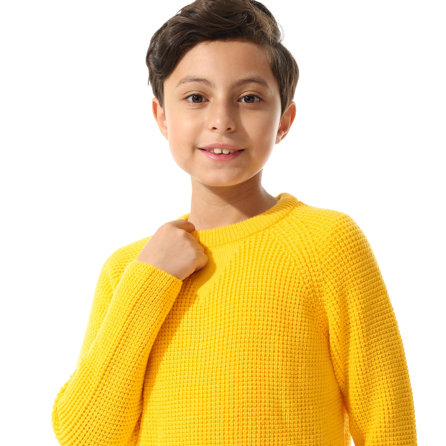Boys Knit Crew Neck Pullover