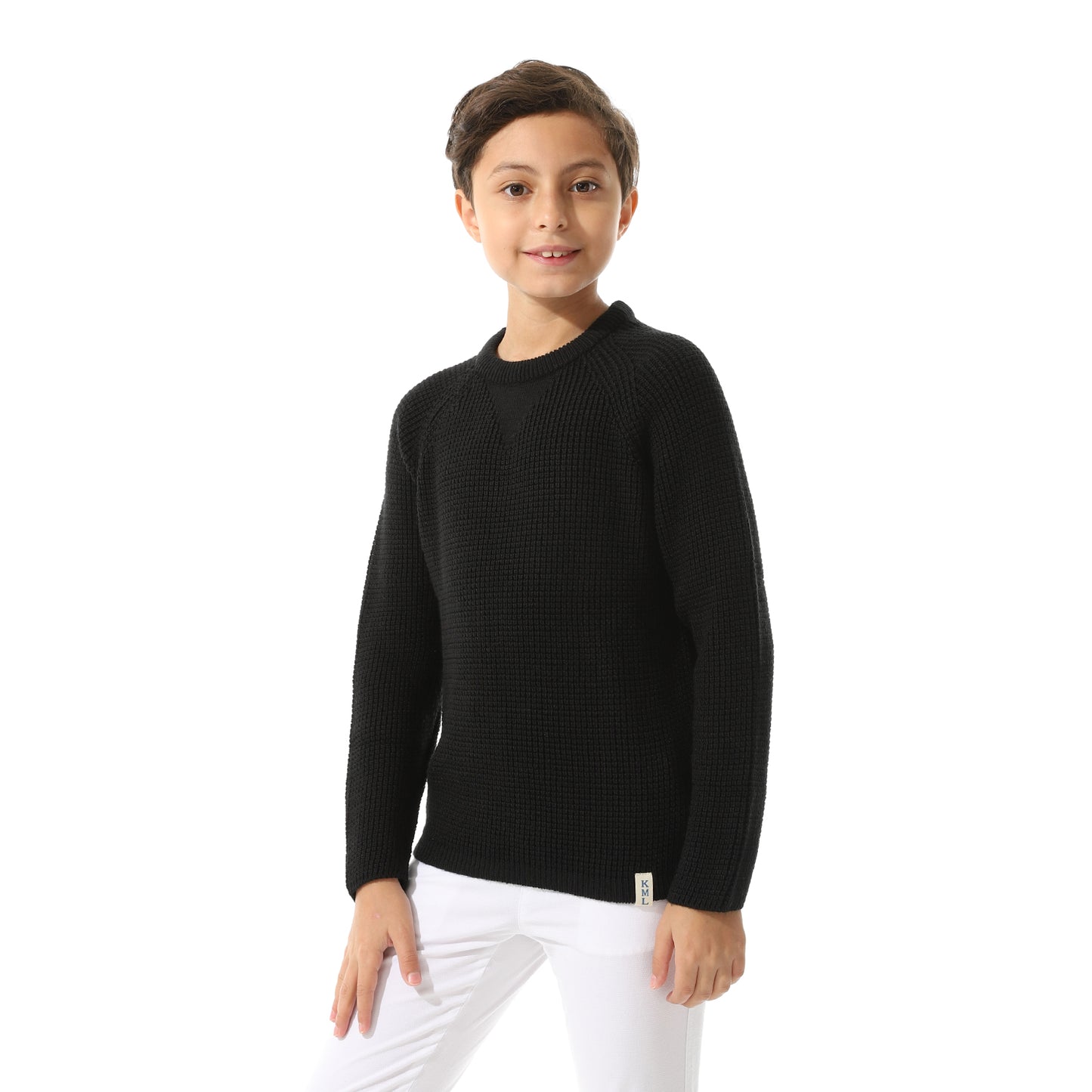 Boys Knit Crew Neck Pullover
