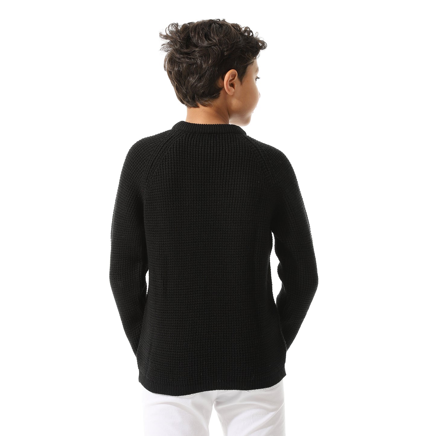 Boys Knit Crew Neck Pullover