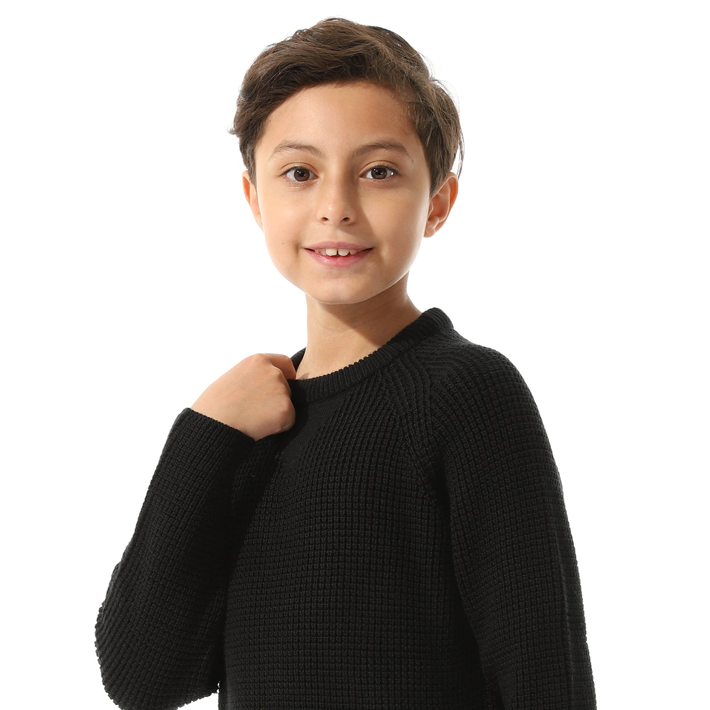Boys Knit Crew Neck Pullover