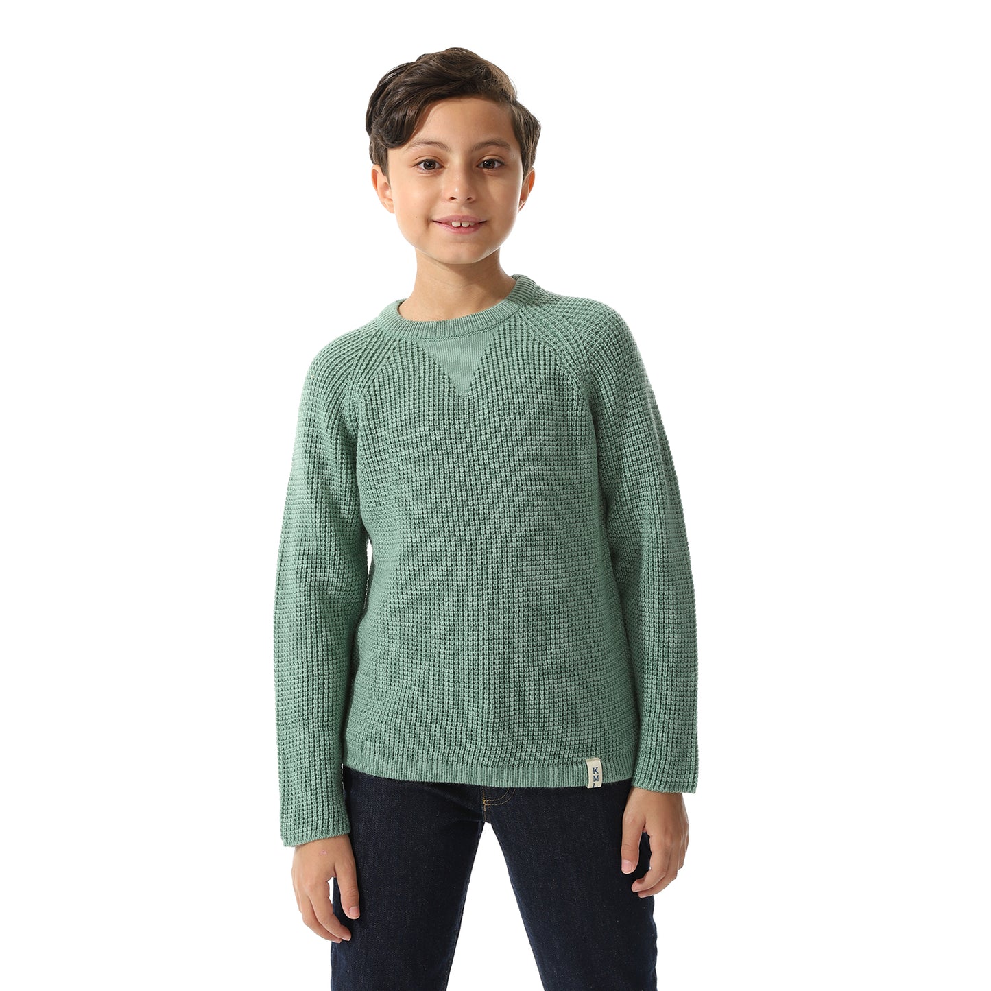 Boys Knit Crew Neck Pullover