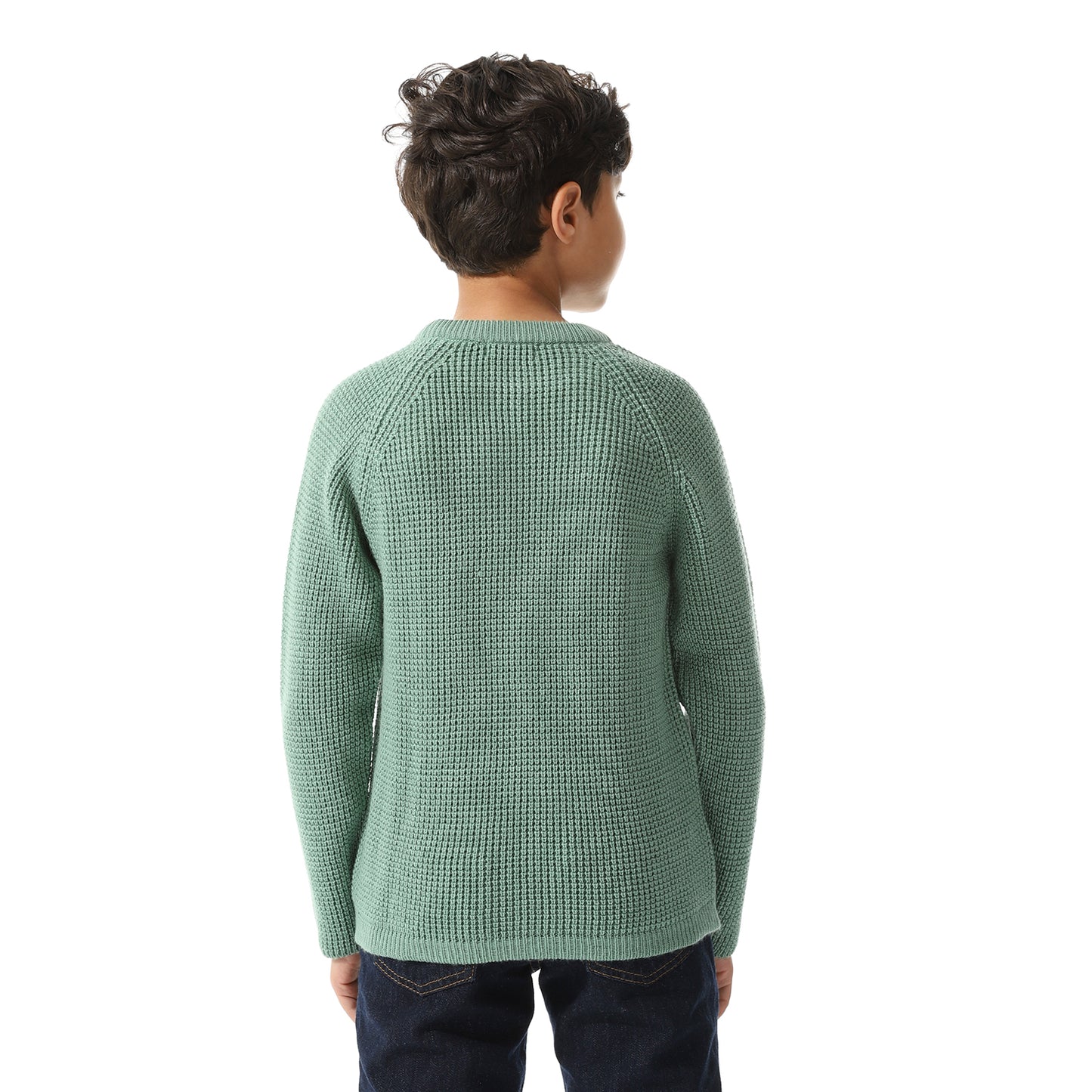 Boys Knit Crew Neck Pullover