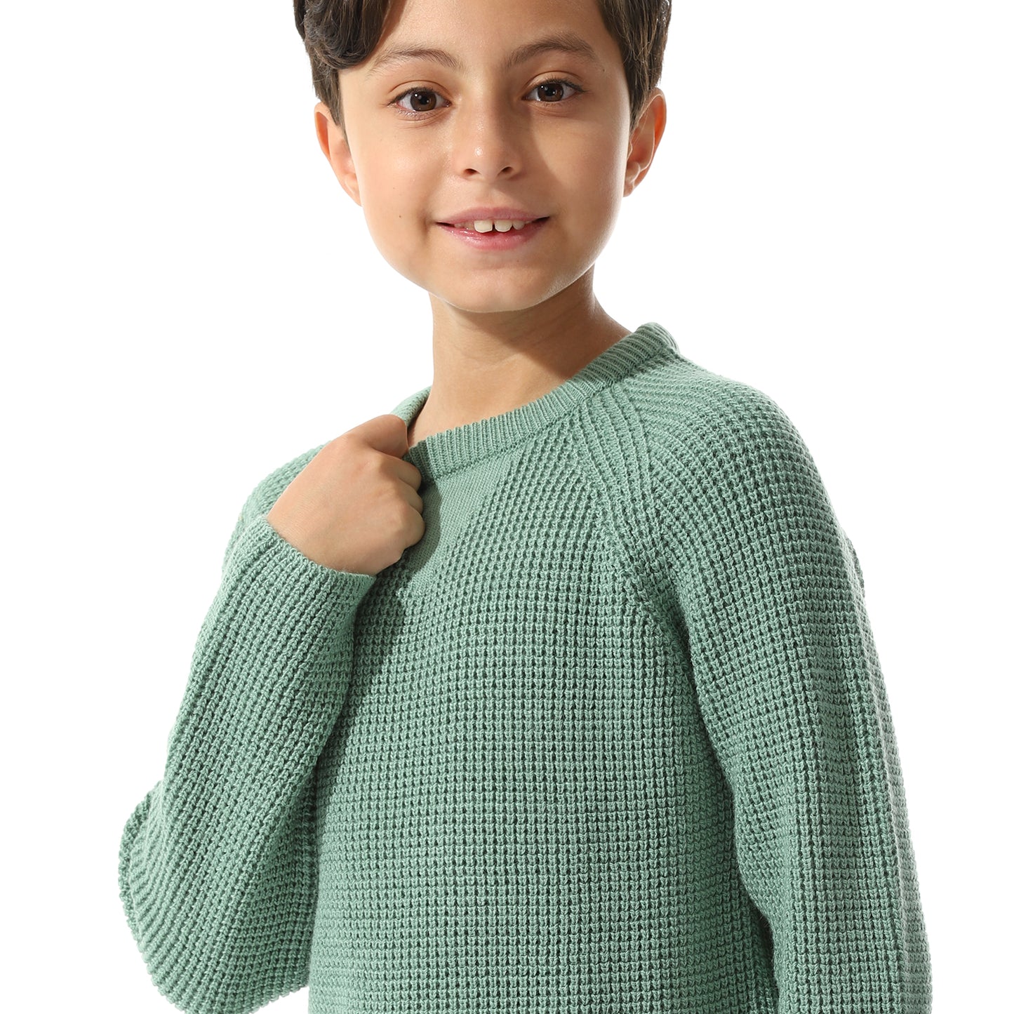 Boys Knit Crew Neck Pullover