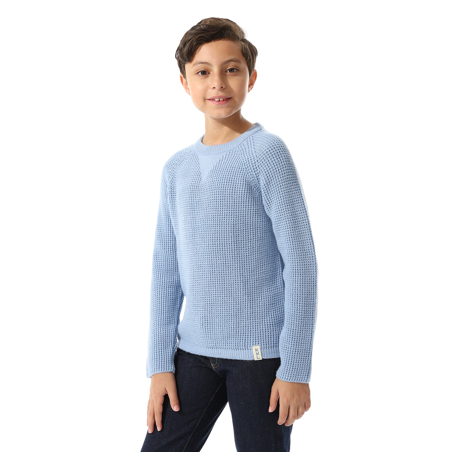 Boys Knit Crew Neck Pullover