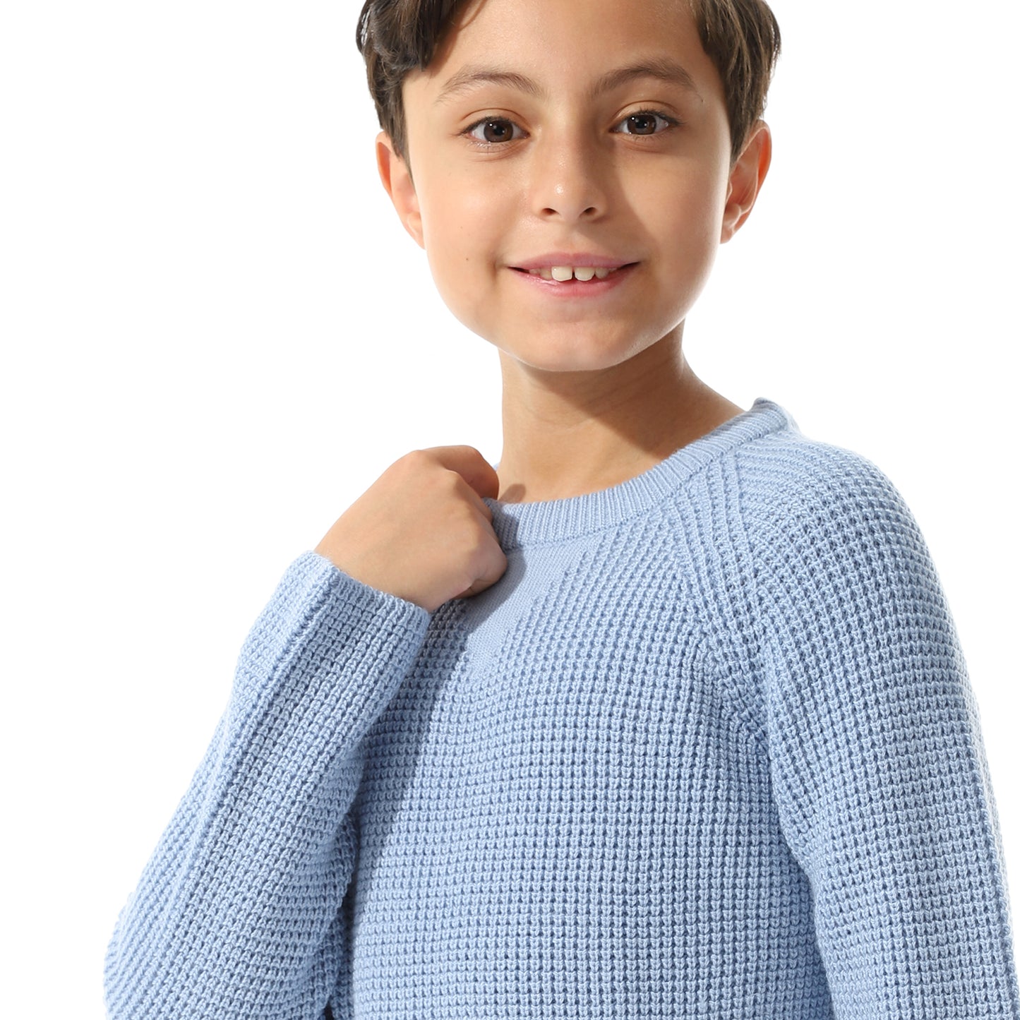Boys Knit Crew Neck Pullover