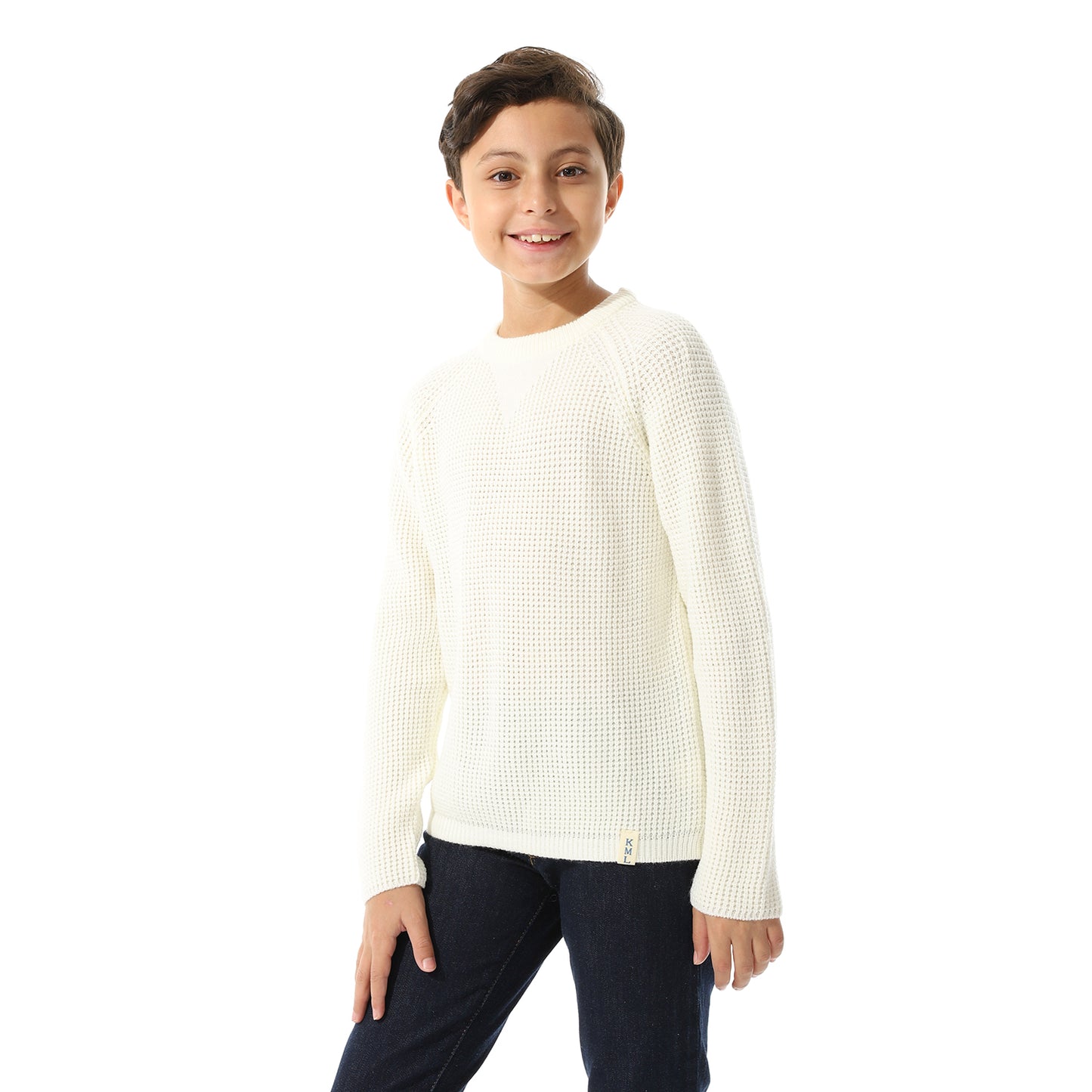 Boys Knit Crew Neck Pullover