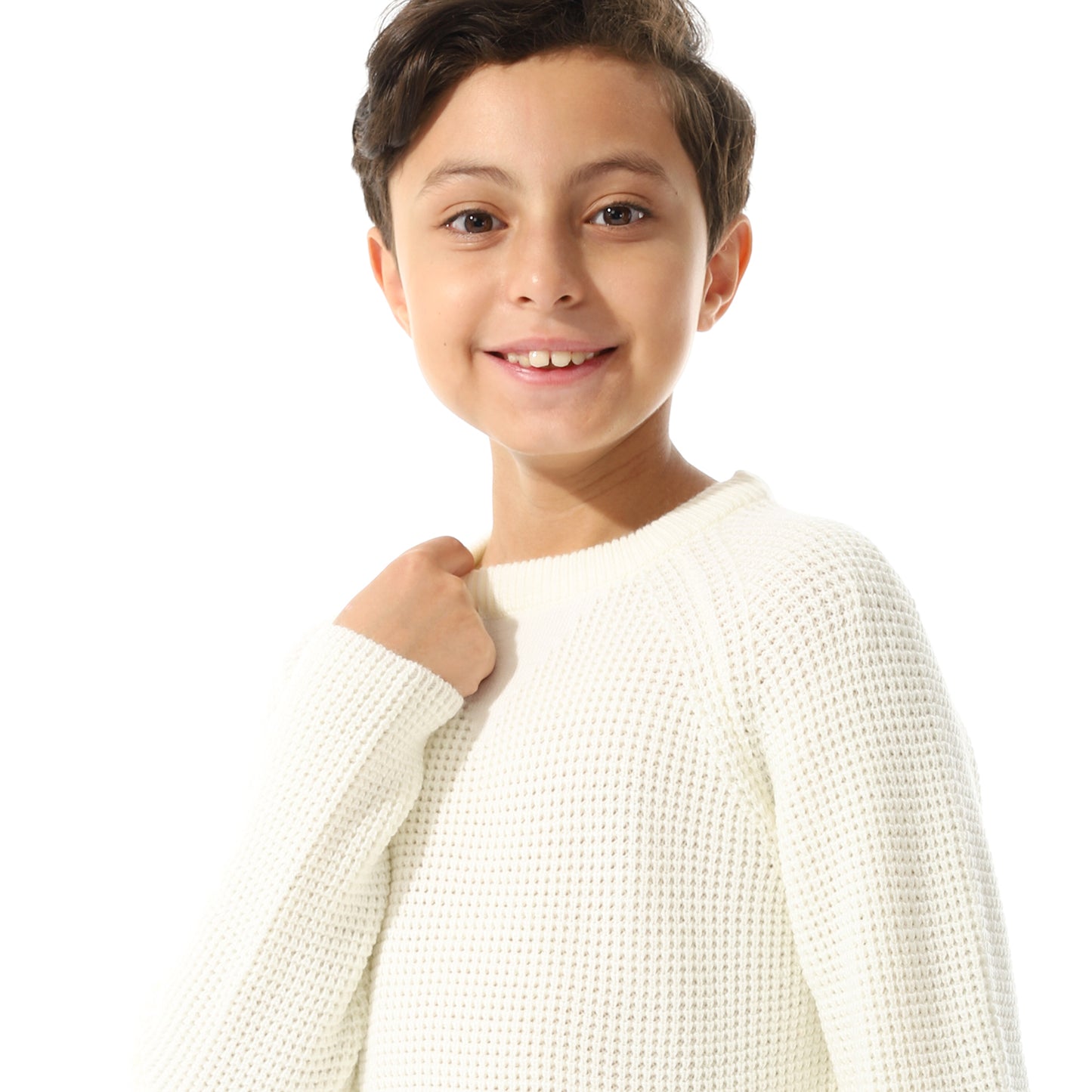 Boys Knit Crew Neck Pullover