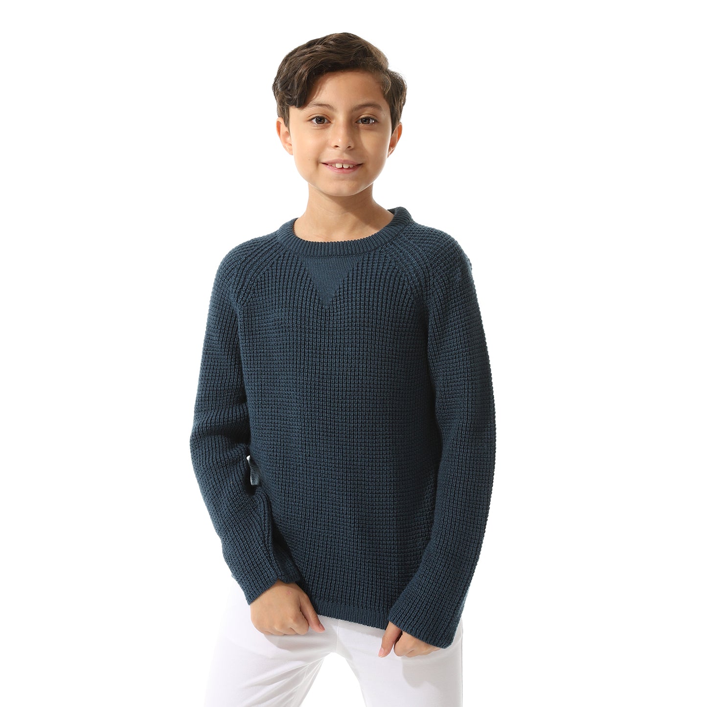 Boys Knit Crew Neck Pullover