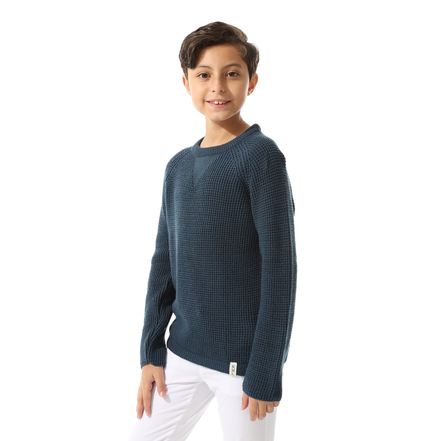 Boys Knit Crew Neck Pullover