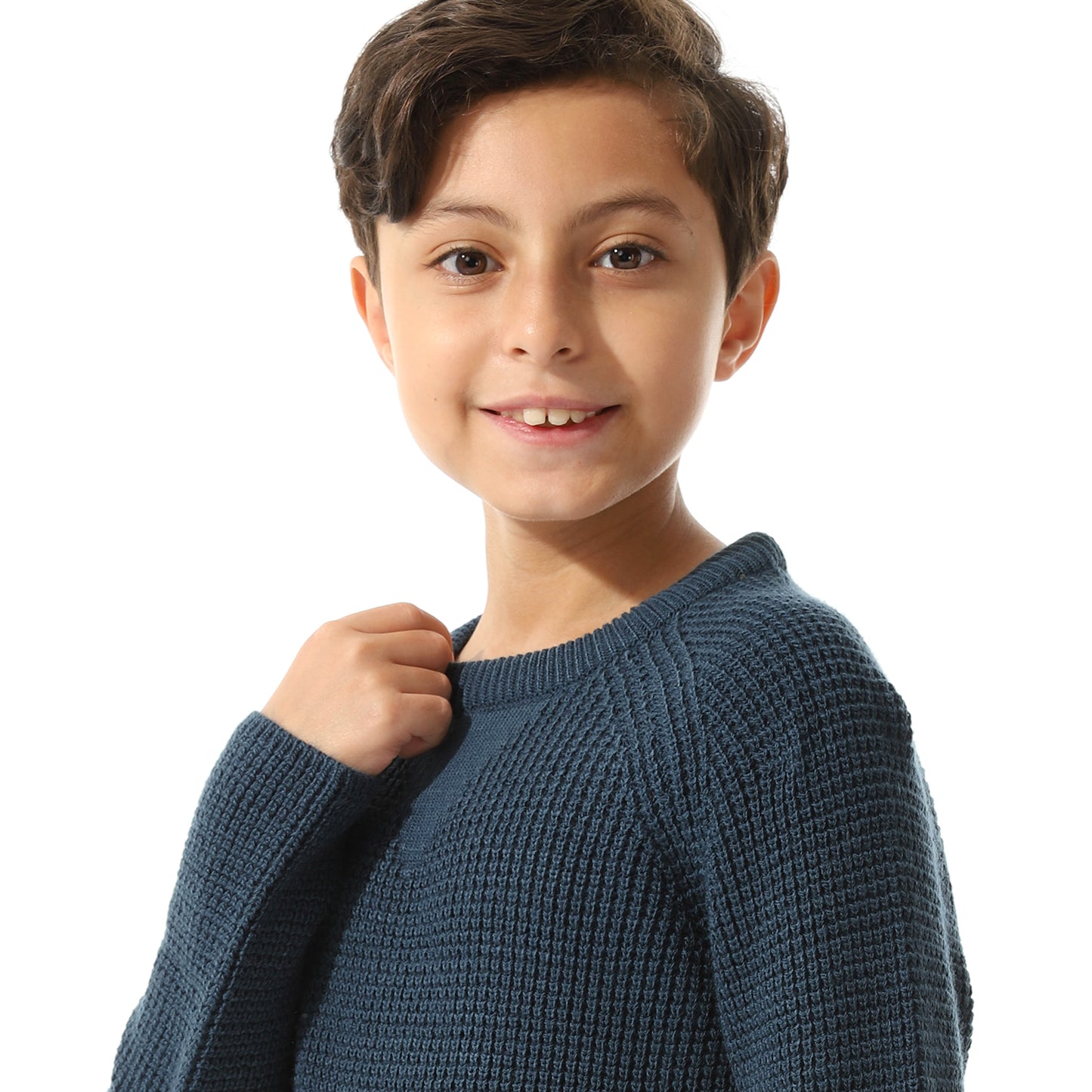 Boys Knit Crew Neck Pullover
